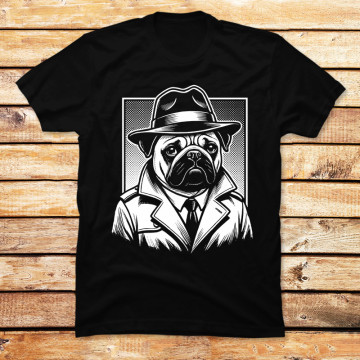Pug Noir Detective
