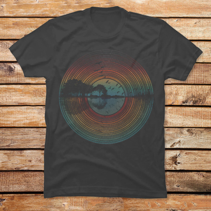 Nature Guitar Sunset Record