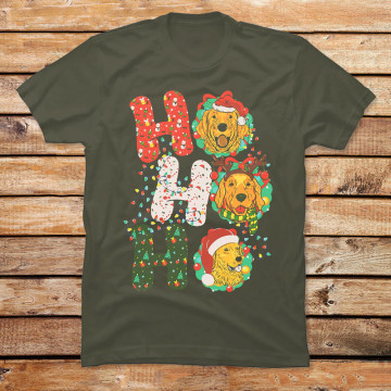 Christmas Ho Ho Ho Golden Retriever