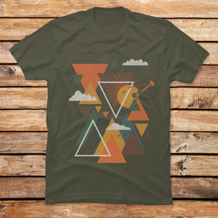 Geometric Sunrise Calling
