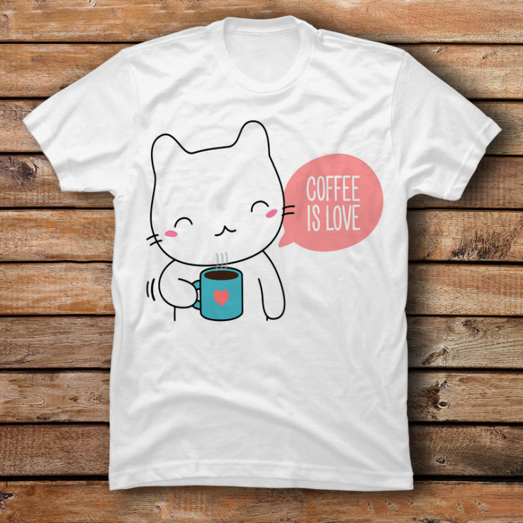 Coffee Loving Cat