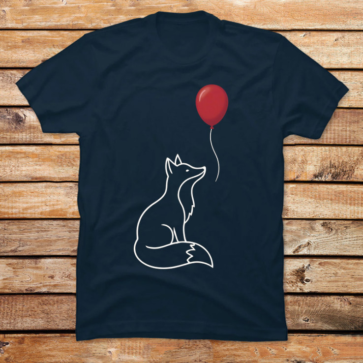 Fox with Balloon