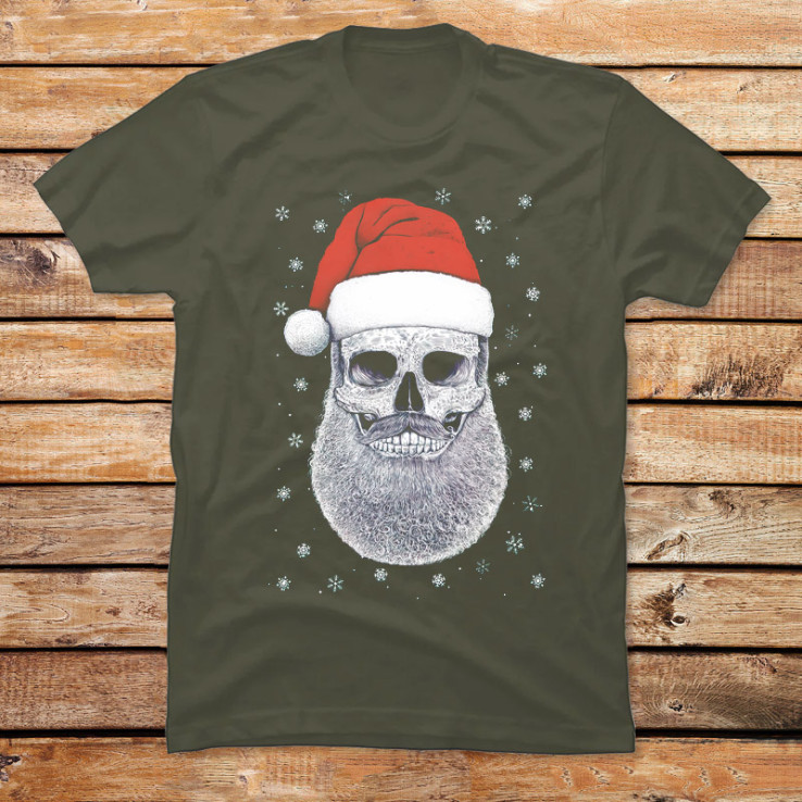 Santa Skull Art