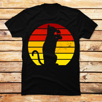 Cat Wine Sunset