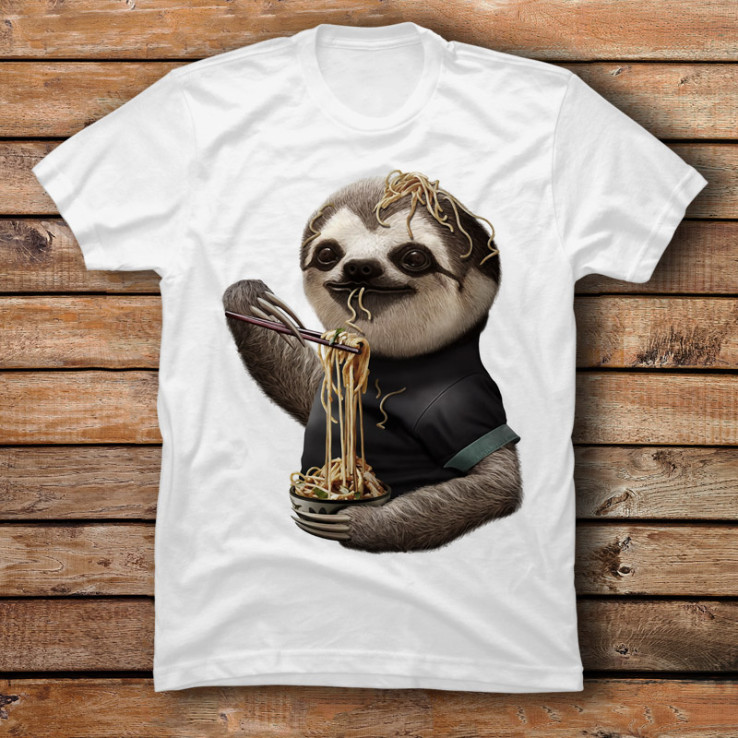 Sloth Eat Noodle