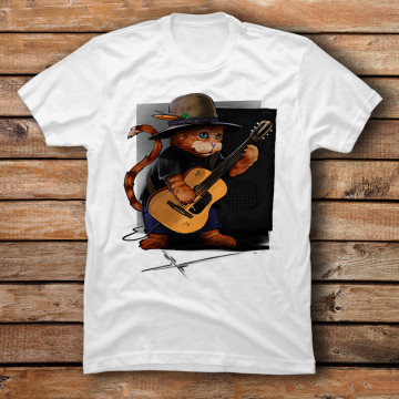 Cool Cat Playing Guitar