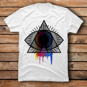 Rainbow Tears In A Pyramid