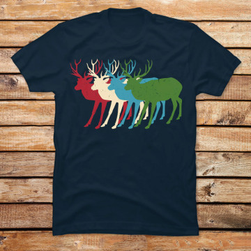 Reindeer, Vintage Retro Christmas