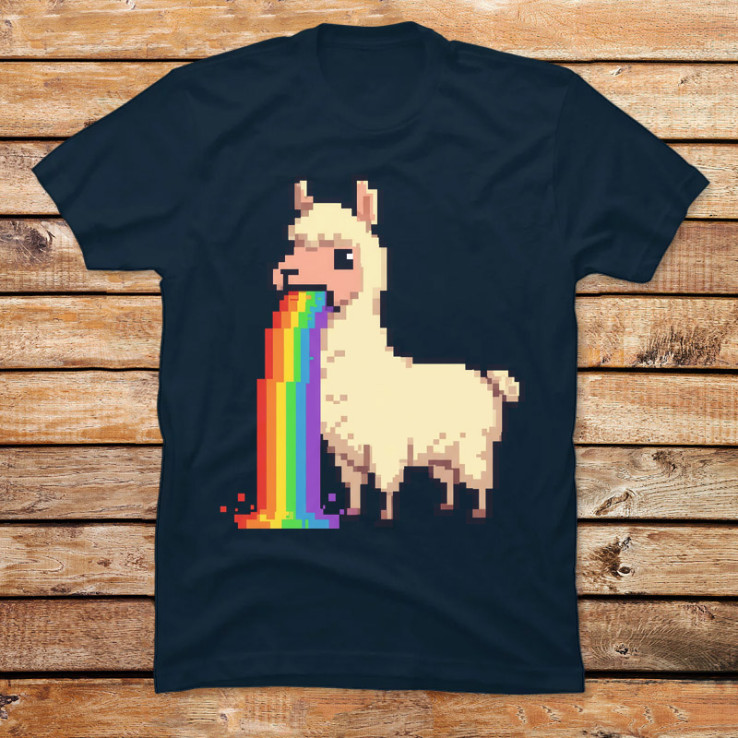Rainbow Puke Llama