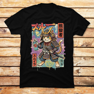 Graffiti Samurai Neko