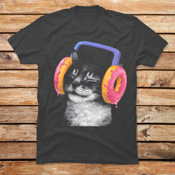Cat with Headphones