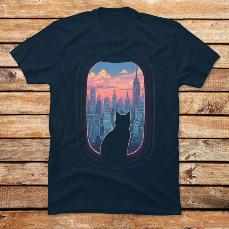 Feline Skyline Drifter