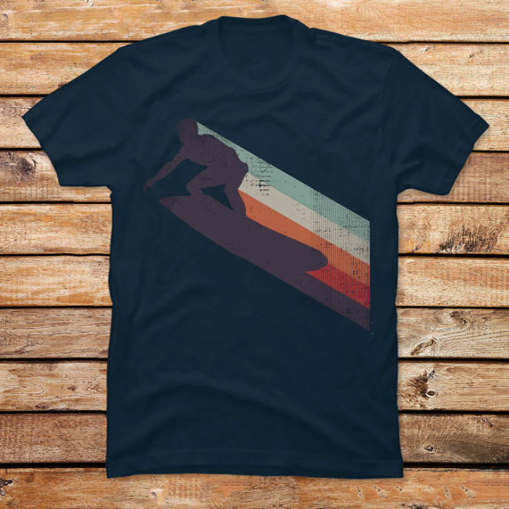 Vintage surfer streaks