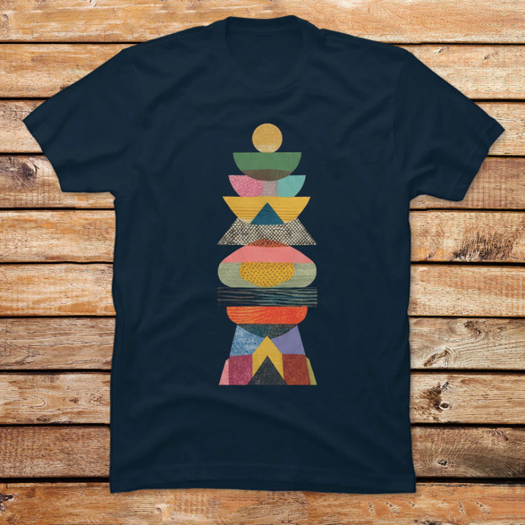 Layered Mountain Totem