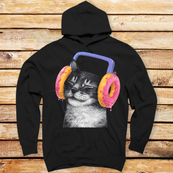 Cat with Headphones