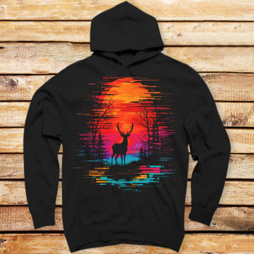 Synthwave Sunset Stag