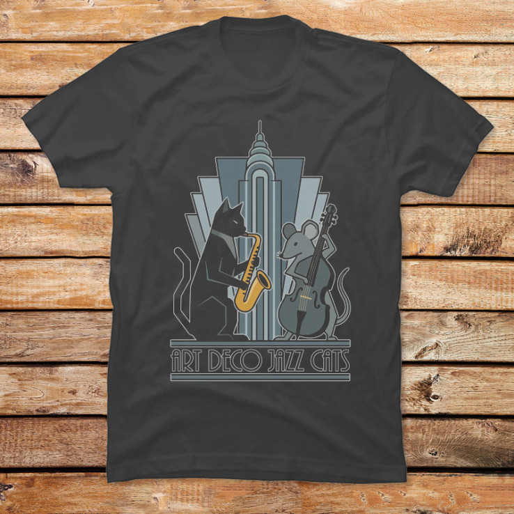 Art Deco Jazz Cats