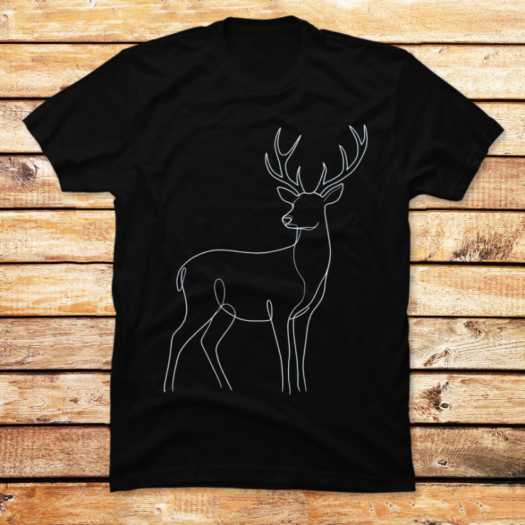 Continuous Line Deer