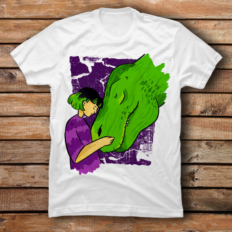 Girl And Her Dinosaur