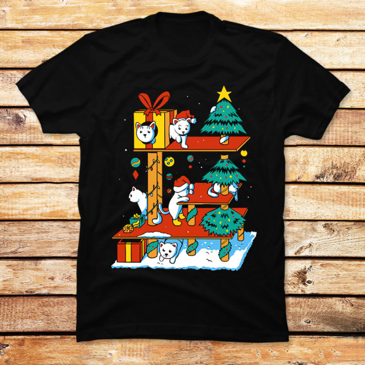 Xmas Cat House