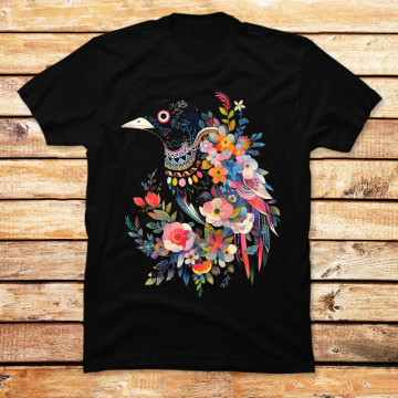 Floral Raven