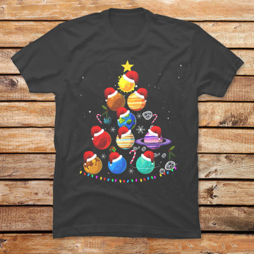 Funny Solar System Space Planets Tree