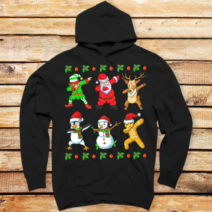 Christmas Santa and Elf Dabbing