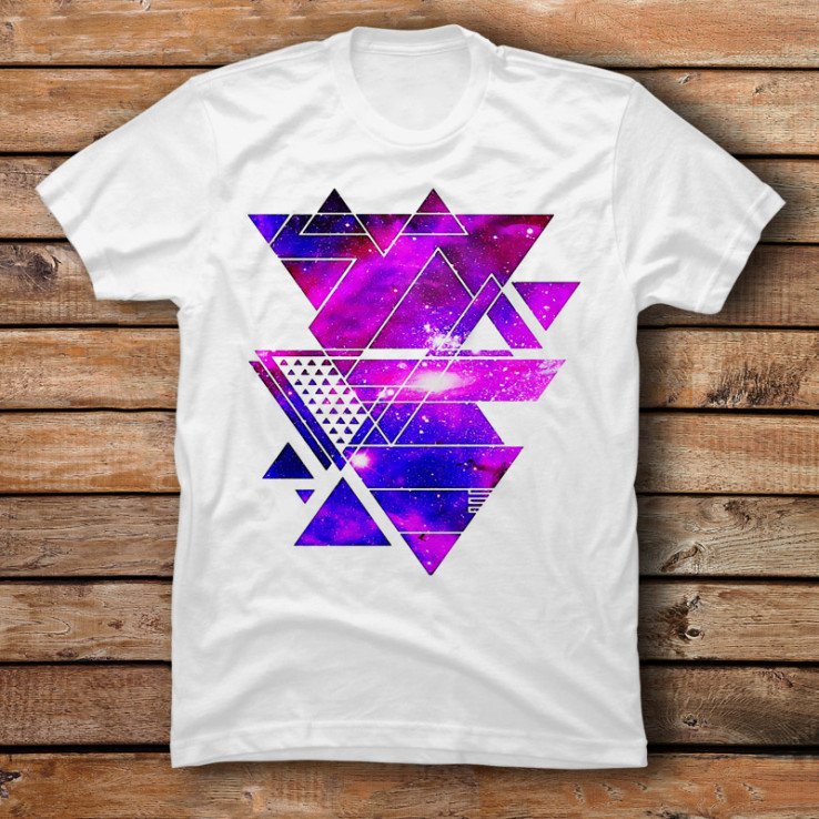 Galaxy Triangles Abstract