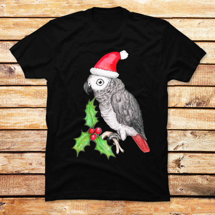 Christmas African Grey Parrot