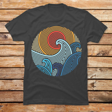 Sunset and Waves III