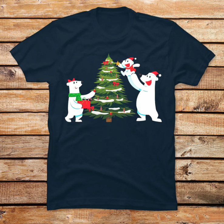 Polar Bear Christmas Family