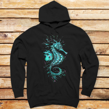 Cyan Seahorse