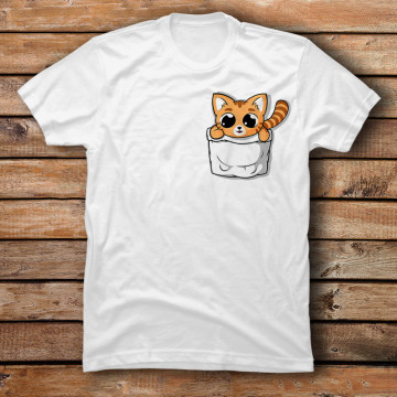 Cute Orange Pocket Cat