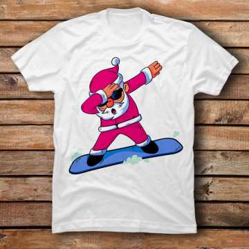 Snowboard Santa