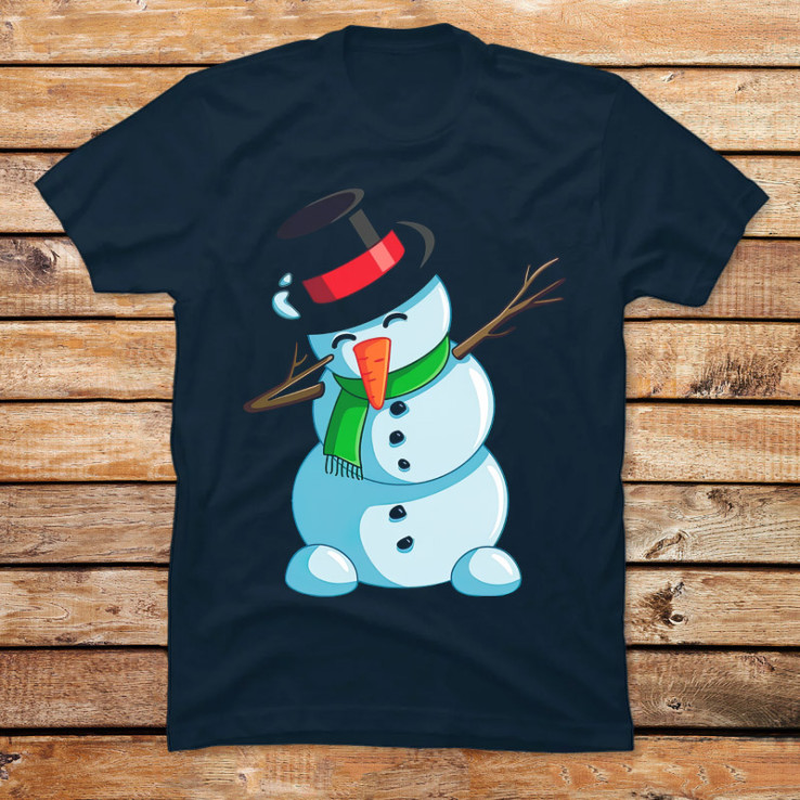 Christmas Dabbing Snowman