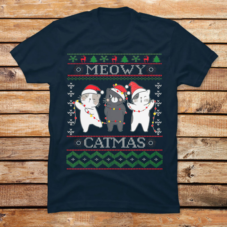 Christmas Cat Matching Family