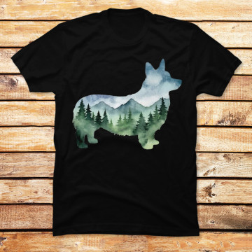 Mountain Corgi Silhouette