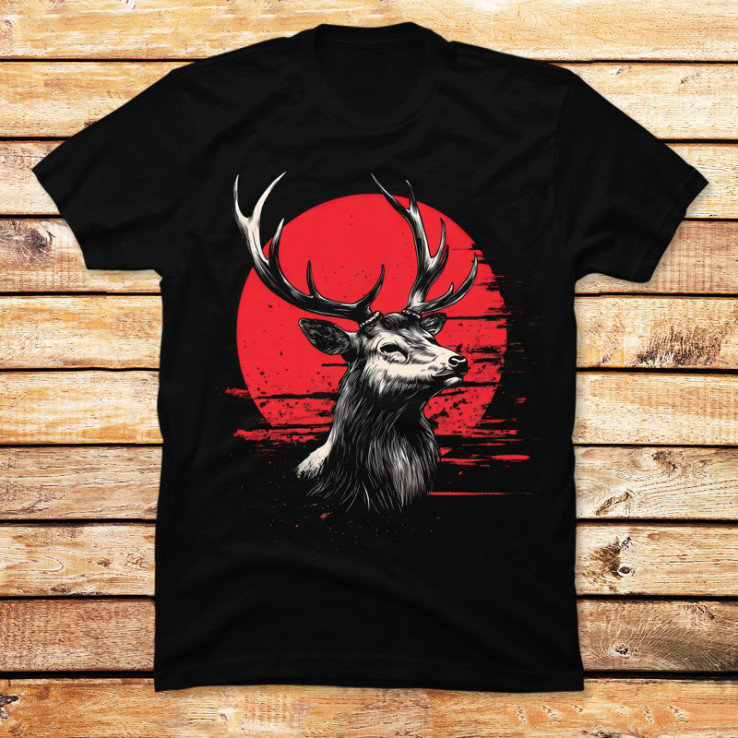 Red Moon Deer