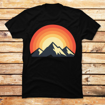 Minimalist Mountain Sunset
