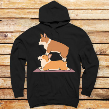 Acroyoga Corgi