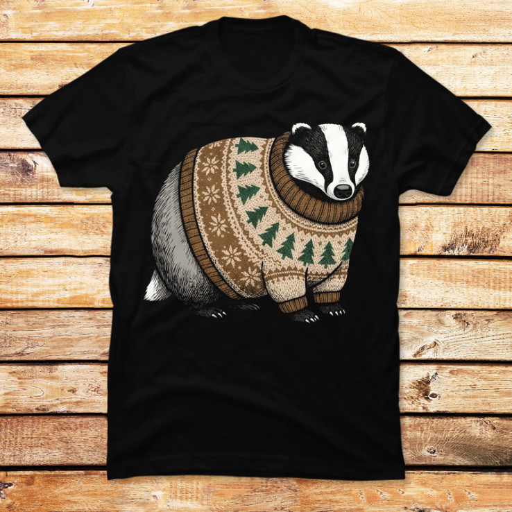 Festive Badger