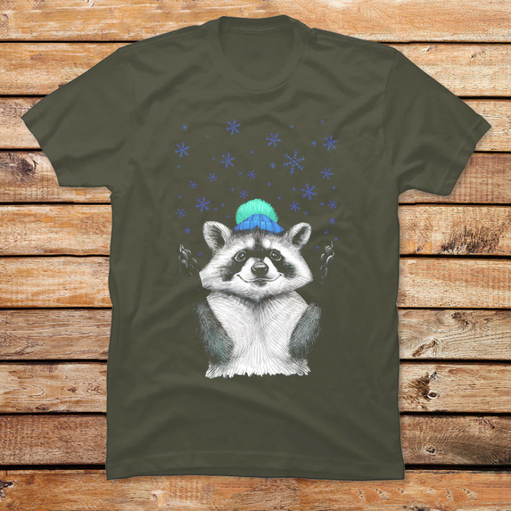 Christmas Raccoon III