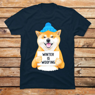 Winter Shiba Inu Is Woofing II