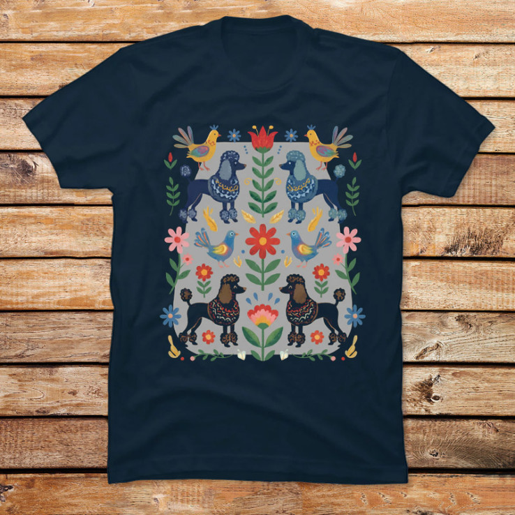 Symmetrical Folk Art Motif