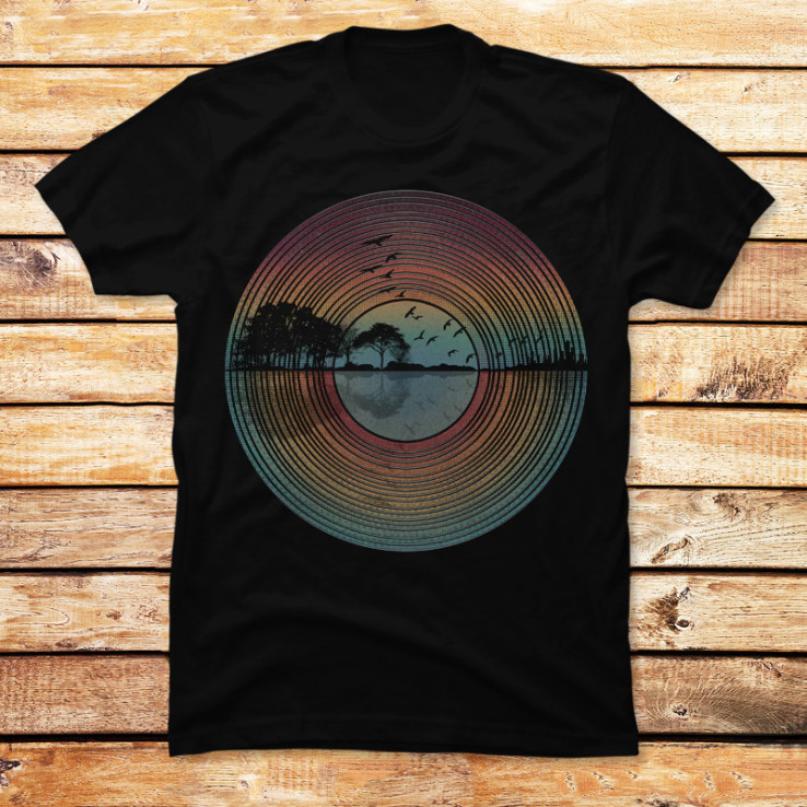 Nature Guitar Sunset Record