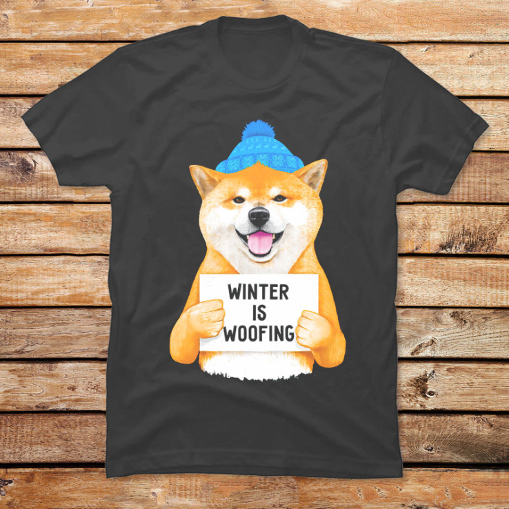 Winter Shiba Inu Is Woofing II