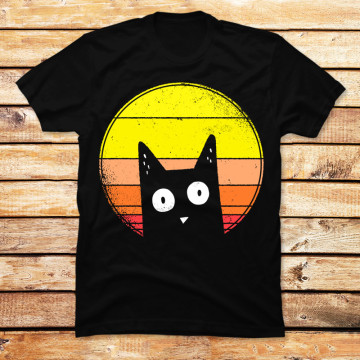 Vintage Sunset Cat