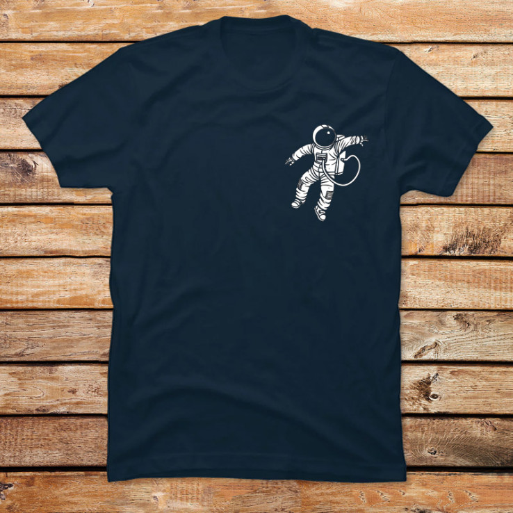 Small Astronaut Lost in Deep Space Gravity