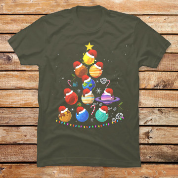 Funny Solar System Space Planets Tree