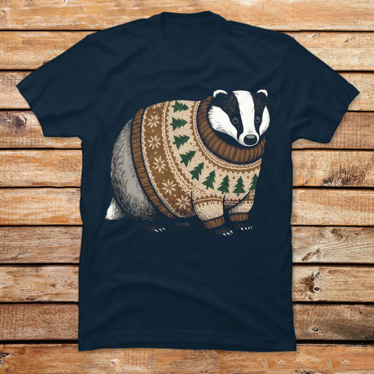 Festive Badger